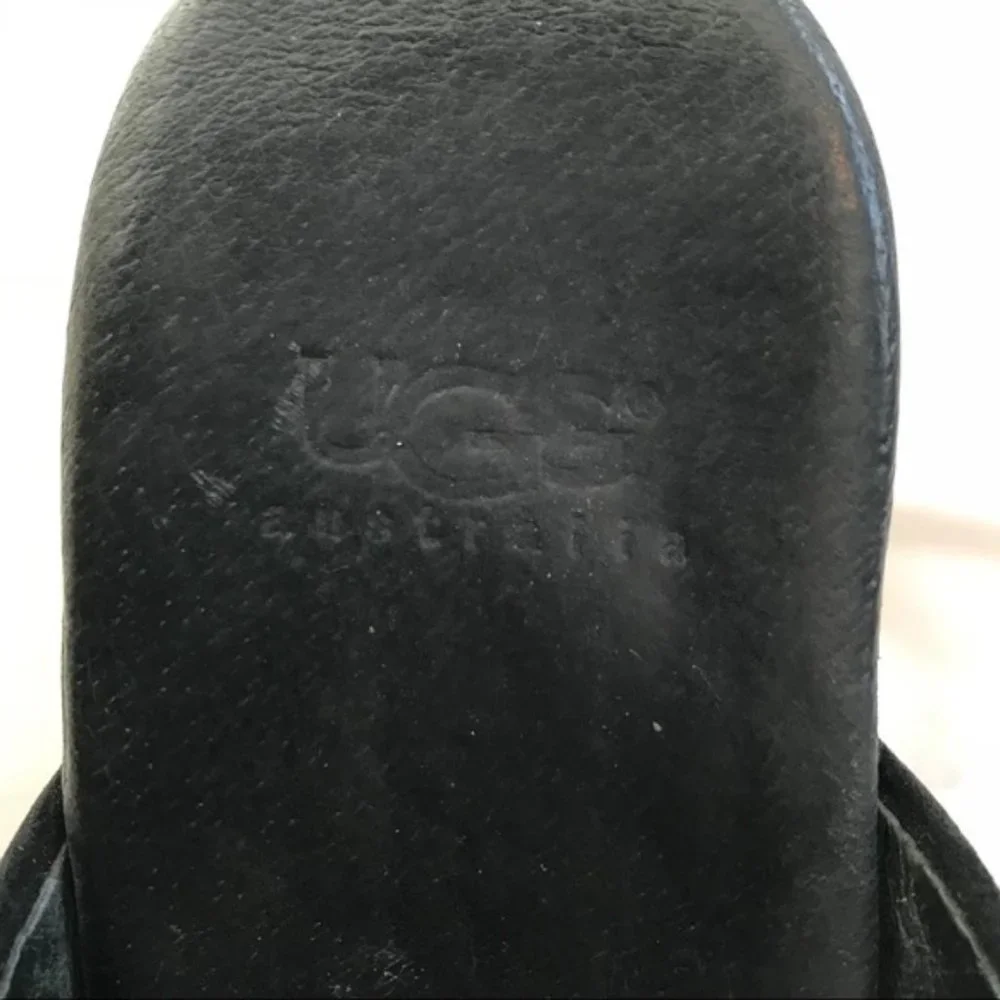 UGG Australia Abbie Suede Sherpa Studded Clogs - Picture 7 of 7